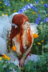 Coser Chunmomo | Ethereal Bride in a Dreamy Flower Garden Wedding Dress - image 9
