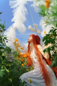 Coser Chunmomo | Ethereal Bride in a Dreamy Flower Garden Wedding Dress - image 2