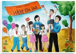 Inspiring Paintings Celebrating the Ho Chi Minh Communist Youth Union - image 14