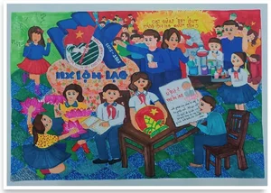 Inspiring Paintings Celebrating the Ho Chi Minh Communist Youth Union - image 10