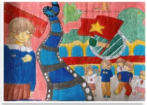 Inspiring Paintings Celebrating the Ho Chi Minh Communist Youth Union - image 3