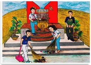 Inspiring Paintings Celebrating the Ho Chi Minh Communist Youth Union - image 7