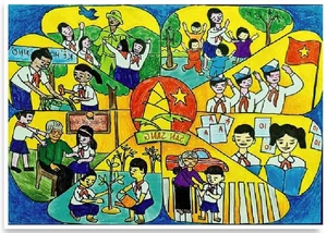 Inspiring Paintings Celebrating the Ho Chi Minh Communist Youth Union - image 24