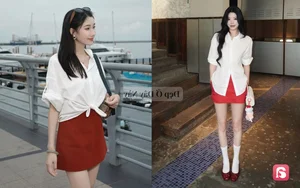Elegant Style Guide: How to Master the White Shirt and Red Skirt Combo - image 3