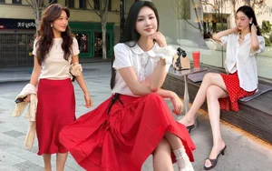 Elegant Style Guide: How to Master the White Shirt and Red Skirt Combo - image 2