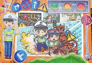 Creative and Meaningful Traffic Safety Drawing Ideas for School Projects - image 29