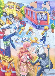Creative and Meaningful Traffic Safety Drawing Ideas for School Projects - image 4