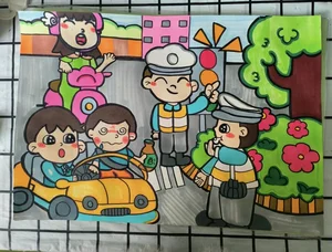 Creative and Meaningful Traffic Safety Drawing Ideas for School Projects - image 7