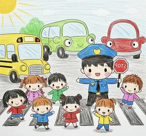Creative and Meaningful Traffic Safety Drawing Ideas for School Projects - image 25