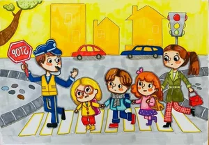 Creative and Meaningful Traffic Safety Drawing Ideas for School Projects - image 14