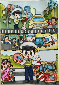 Creative and Meaningful Traffic Safety Drawing Ideas for School Projects - image 15