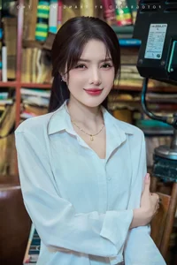 Lilly Luta Captivates Fans with Pure and Elegant White Shirt Photoshoot - image 6