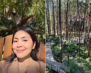 Tang Thanh Ha Shares Heartwarming Family Trekking Adventure in Da Lat's Waterfalls - image 4
