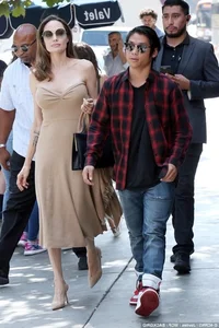 Pax Jolie-Pitt and Angelina Jolie Elegant Mother-Son Duo Public Appearance - image 3