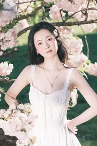 Spring Muse: Pristine Beauty and Grace Amidst Blooming Cherry Blossoms. - image 7