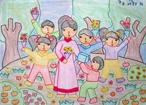 Heartwarming 6th-Grade Artworks Expressing Human Love and Compassion - image 30