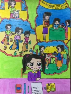 Heartwarming 6th-Grade Artworks Expressing Human Love and Compassion - image 26