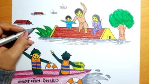 Heartwarming 6th-Grade Artworks Expressing Human Love and Compassion - image 17