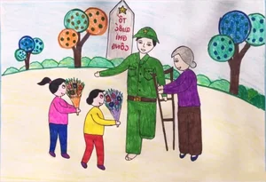 Heartwarming 6th-Grade Artworks Expressing Human Love and Compassion - image 38
