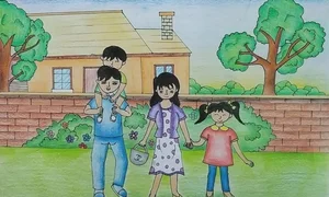 Heartwarming 6th-Grade Artworks Expressing Human Love and Compassion - image 41