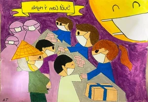Heartwarming 6th-Grade Artworks Expressing Human Love and Compassion - image 23