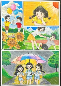 Heartwarming 6th-Grade Artworks Expressing Human Love and Compassion - image 37