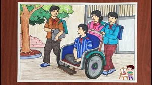Heartwarming 6th-Grade Artworks Expressing Human Love and Compassion - image 33