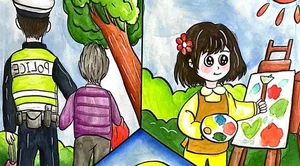 Heartwarming 6th-Grade Artworks Expressing Human Love and Compassion - image 1