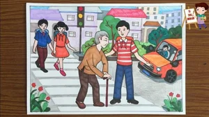 Heartwarming 6th-Grade Artworks Expressing Human Love and Compassion - image 11