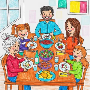 Heartwarming 6th-Grade Artworks Expressing Human Love and Compassion - image 3