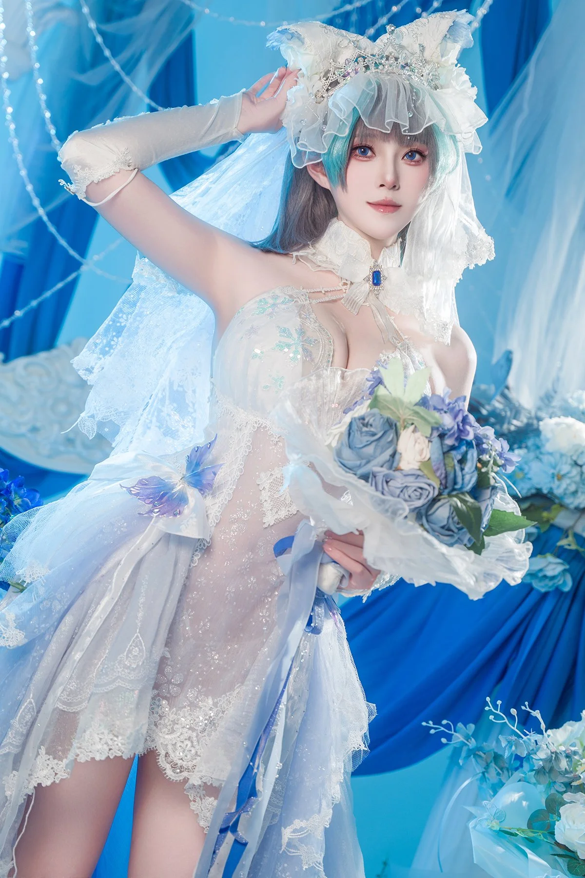 Natsuko Azur Lane Cheshire Wedding Dress Cosplay Gallery