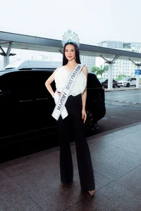Bui Quynh Hoa Miss Universe Departure: Elegant Fashion and Multi-Million Dollar Crown - image 7