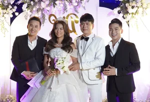 A Star-Studded Wedding: Ha Tri Quang and Thanh Doan Celebrate with Quach Thanh Danh in a Grand Event - image 0