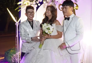 A Star-Studded Wedding: Ha Tri Quang and Thanh Doan Celebrate with Quach Thanh Danh in a Grand Event - image 6