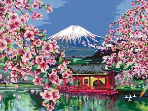 Elegant Cherry Blossom Paintings: Beautiful Peach Blossom Art for Modern Homes - image 20