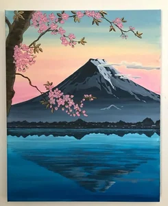 Elegant Cherry Blossom Paintings: Beautiful Peach Blossom Art for Modern Homes - image 21