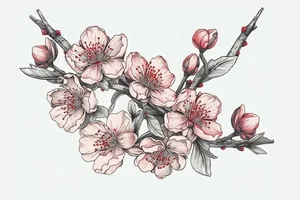 Elegant Cherry Blossom Paintings: Beautiful Peach Blossom Art for Modern Homes - image 22