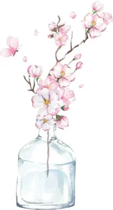 Elegant Cherry Blossom Paintings: Beautiful Peach Blossom Art for Modern Homes - image 8