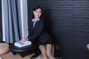 Wanping Black Silk Secretary: Exquisite IESS Leg Model Photography Collection Part 3 - image 11