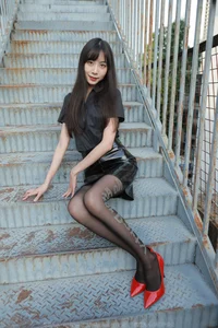 Elegant IESS Tuan Tuan Photography: Stunning Long Legs and Iconic Red High Heels Collection - image 6