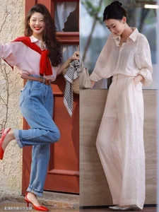 4 Elegant Pant Styles for Middle-Aged Women to Pair with Shirts - image 10