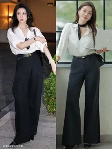 4 Elegant Pant Styles for Middle-Aged Women to Pair with Shirts - image 12