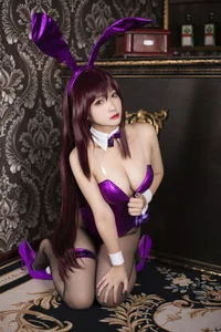 Stunning Scathach Bunny Girl Cosplay by Luo Li Lolisama: Fate/Grand Order (FGO) Inspired High-Quality Anime Costume Photography Gallery - image 13