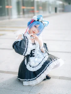 Stunning Rem Cat Maid Cosplay by Hana at Firefly Animation Carnival – Re:Zero Inspired Anime Photoshoot - image 24