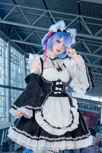Stunning Rem Cat Maid Cosplay by Hana at Firefly Animation Carnival – Re:Zero Inspired Anime Photoshoot - image 12