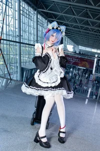 Stunning Rem Cat Maid Cosplay by Hana at Firefly Animation Carnival – Re:Zero Inspired Anime Photoshoot - image 5