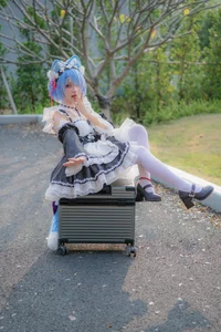 Stunning Rem Cat Maid Cosplay by Hana at Firefly Animation Carnival – Re:Zero Inspired Anime Photoshoot - image 25