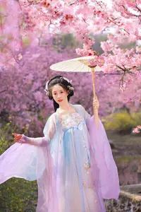Hua Zhuang Shi Tian: Ethereal Beauty in Hanfu Amidst Cherry Blossoms, YiTuYu Vol.8837 - image 21