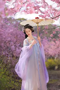 Hua Zhuang Shi Tian: Ethereal Beauty in Hanfu Amidst Cherry Blossoms, YiTuYu Vol.8837 - image 12