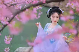 Hua Zhuang Shi Tian: Ethereal Beauty in Hanfu Amidst Cherry Blossoms, YiTuYu Vol.8837 - image 10